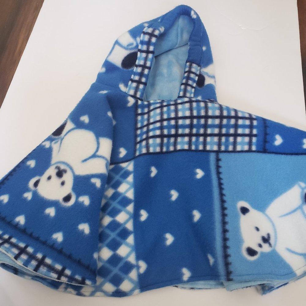 Reversible Fleece Child's Poncho